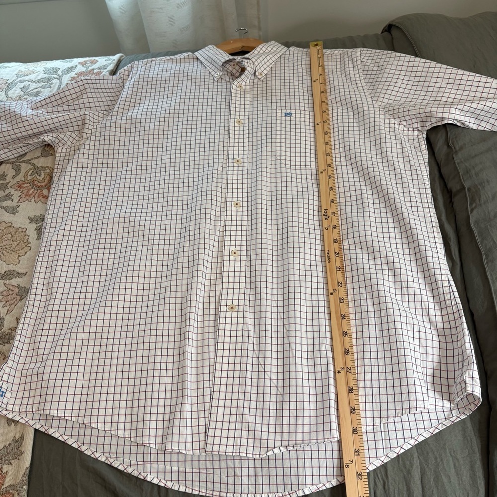 Southern Tide Long Sleeve Estate Check Sport Shirt. Size XL. - Picture 8 of 9